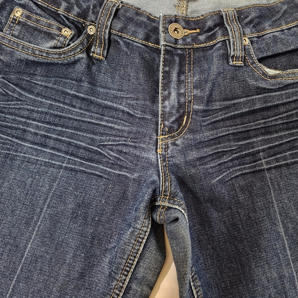 Dollhouse jeans size 9 blue denim waist 32 skinny - Picture 12 of 16